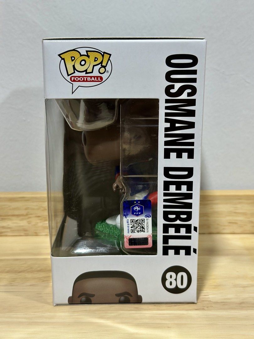 Ousmane Dembele France Football Funko Pop (Category: Toys & Games) located in Kuala Lumpur. Submitted by engsernng (Listing ID 1449659039, Image 3). Description: - Ousmane Dembele Funko Pop Figure - Football Series, #80 - Represents France National Team Player - Brand New in Original Packaging - Ideal for Football Fans & Funko Collectors.