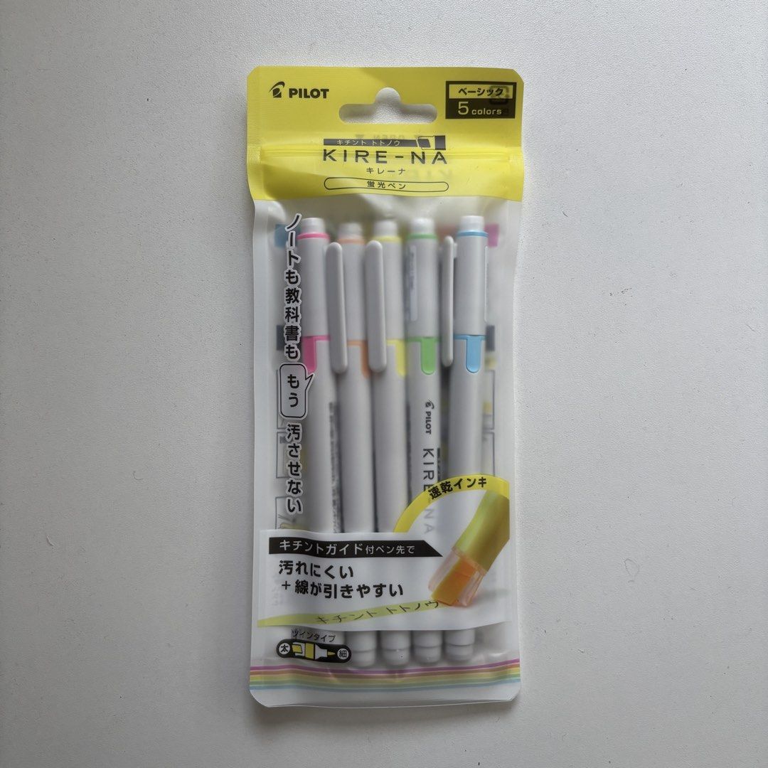 pilot kire-na highlighter set (Category: Stationery & School Supplies) located in Marikina City. Submitted by geok_sells (Listing ID 1449638645, Image 1). Description: - selling for 250, free shipping within mm if opting for j&t - sealed - authentic, bought from pilot pop up stall - shipping from katipunan, qc - modes of delivery: j&t, lalamove, grab - modes of payment: gcash, maya, bpi, bdo.
