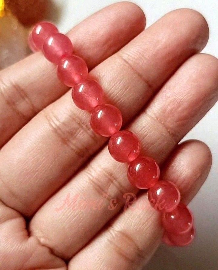 Pink Jade Bracelet | Jade Gemstone Bracelet (Category: Bracelets) located in Taguig. Submitted by mimisrack (Listing ID 1449676554, Image 3). Description: 🩷Soft elegance with gentle energy. -Pink jade natural stone beads -Smooth polished bracelet with delicate pink tones -Lightweight and comfortable for everyday wear -Jade is associated with love, harmony, and emotional balance -A sweet and elegant bracelet that adds a soft feminine touch 🧿 Bea