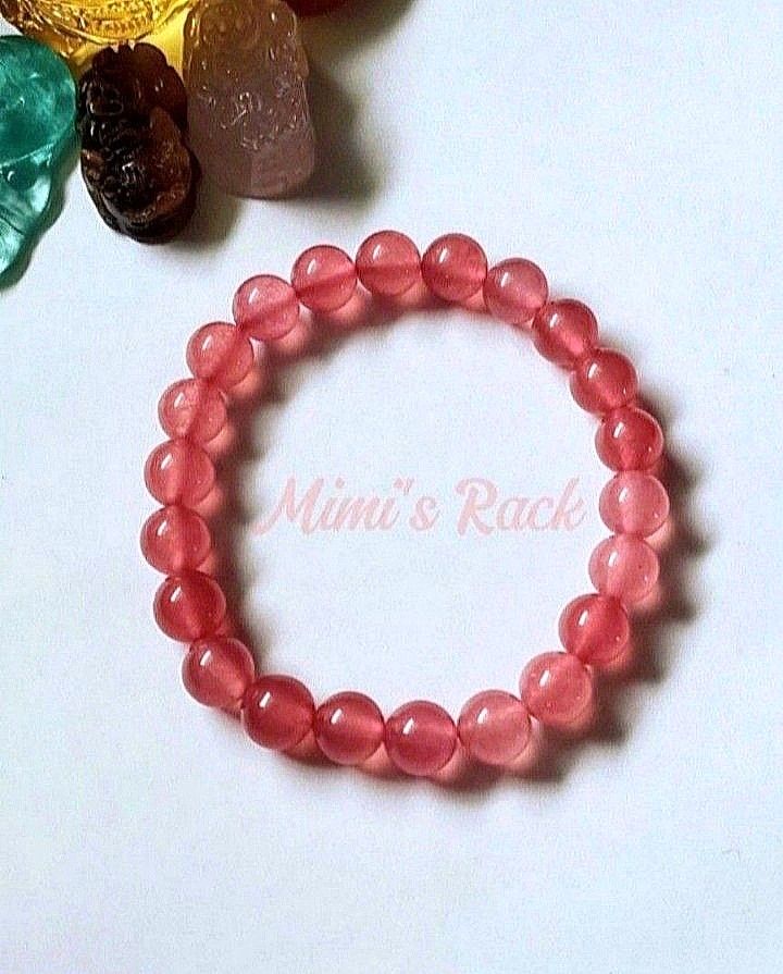 Pink Jade Bracelet | Jade Gemstone Bracelet (Category: Bracelets) located in Taguig. Submitted by mimisrack (Listing ID 1449676554, Image 2). Description: 🩷Soft elegance with gentle energy. -Pink jade natural stone beads -Smooth polished bracelet with delicate pink tones -Lightweight and comfortable for everyday wear -Jade is associated with love, harmony, and emotional balance -A sweet and elegant bracelet that adds a soft feminine touch 🧿 Bea