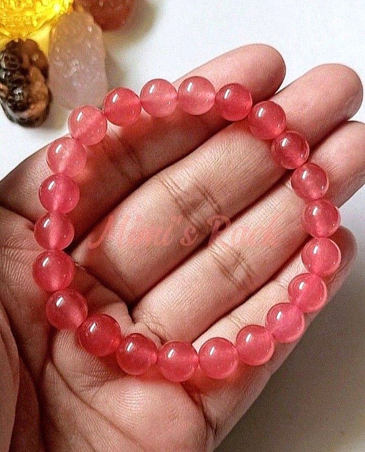 Pink Jade Bracelet | Jade Gemstone Bracelet (Category: Bracelets) located in Taguig. Submitted by mimisrack (Listing ID 1449676554, Image 1). Description: 🩷Soft elegance with gentle energy. -Pink jade natural stone beads -Smooth polished bracelet with delicate pink tones -Lightweight and comfortable for everyday wear -Jade is associated with love, harmony, and emotional balance -A sweet and elegant bracelet that adds a soft feminine touch 🧿 Bea