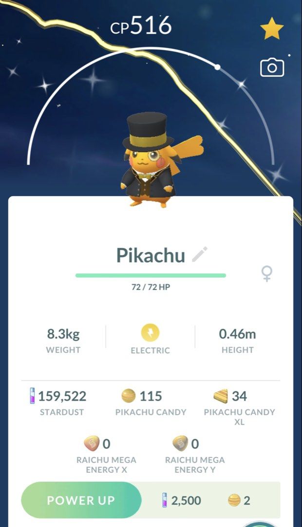pokemon go pikachu hat card Shiny with Top and Suit CP 516, Video Gaming, Gaming Accessories, Game Gift Cards & Accounts on Carousell was released in collaboration with the Van Gogh Museum in Amsterdam TCG Hat Pikachu Announced For