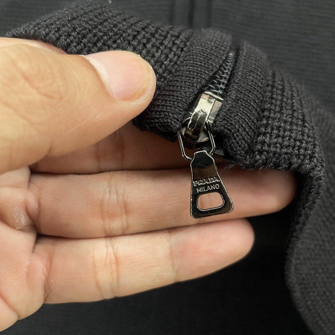 PRADA SPORT KNIT JACKET (Category: Luxury Apparel) located in Santo Tomas. Submitted by denev17 (Listing ID 1449539918, Image 3). Description: PRADA SPORT SIZE 46 26L 19W ASNEW .