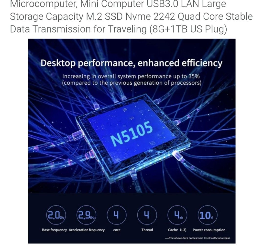 PRAV Mini PC Intel N5105 8GB RAM 1TB SSD (Category: Desktops) located in Tarlac. Submitted by ibrahimharb81 (Listing ID 1449679654, Image 3). Description: - Intel 11th Gen N5105 Processor - 8GB RAM 128GB - 1TB M.2 NVMe SSD Storage - USB 3.0 Ports - LAN Port - Compact & Powerful - Ideal for Travel or Desktop Replacement windows11 brand new selling it for 10 k imported from Dubai. please pm for more info. thank you..