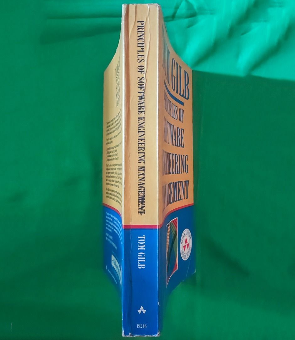 PRINCIPLES OF SOFTWARE ENGINEERING MANAGEMENT by Tom Gilb and Susannah Finzi (Category: Textbooks) located in Binan City. Submitted by enrivo (Listing ID 1449648618, Image 2). Description: - Master software engineering management with Tom Gilb's essential guide. - Solve complex software development problems with practical guidelines and tools. - Understand technical and organizational aspects of software projects. - Learn about evolutionary plann