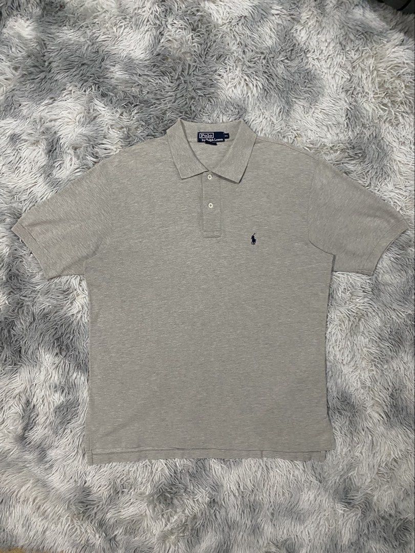 Ralph Lauren Gray Polo Shirt (Category: Tshirts & Polo Shirts ) located in Binan City. Submitted by apawan31 (Listing ID 1449731608, Image 2). Description: For sale: Ralph Lauren Gray Polo Shirt Size 95 on tag Dimensions: 22.5W x 28.5-29.5L Excellent Condition No issue ₱850+sf Pm nalang po sa interested Location:Biñan City, Laguna Mop:Gcash & AUB Courier:Jnt express (payment first)&Lalamove for COD .