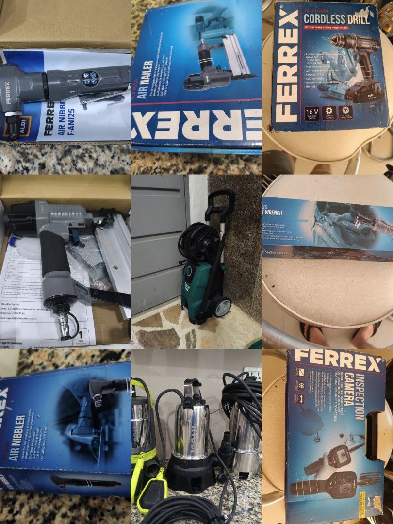 Ryobi ozito ferrex Australian tools for sale (Category: Construction Tools & Equipment) located in Tarlac. Submitted by ibrahimharb81 (Listing ID 1449680260, Image 3). Description: For sale Australian brands Ozito Ryobi Ferrex New and second hand Location Tarlac City. Shipping or pick up. Please pm for the prices. Thank you..