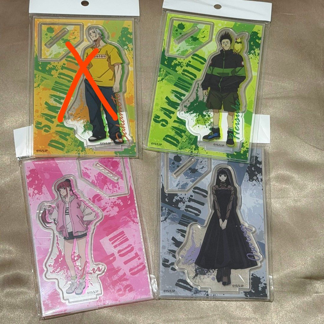 Sakamoto Days Acrylic Standees Set (Category: Character Goods) located in Manila. Submitted by gsecured (Listing ID 1449745646, Image 1). Description: - Set of 3 Sakamoto Days acrylic standees - Lu, Heisuke & Osaragi Set .