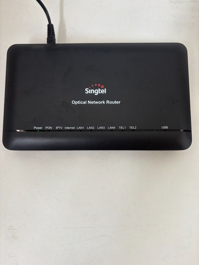 Singtel Optical Network Router with Power Adapter--Modem