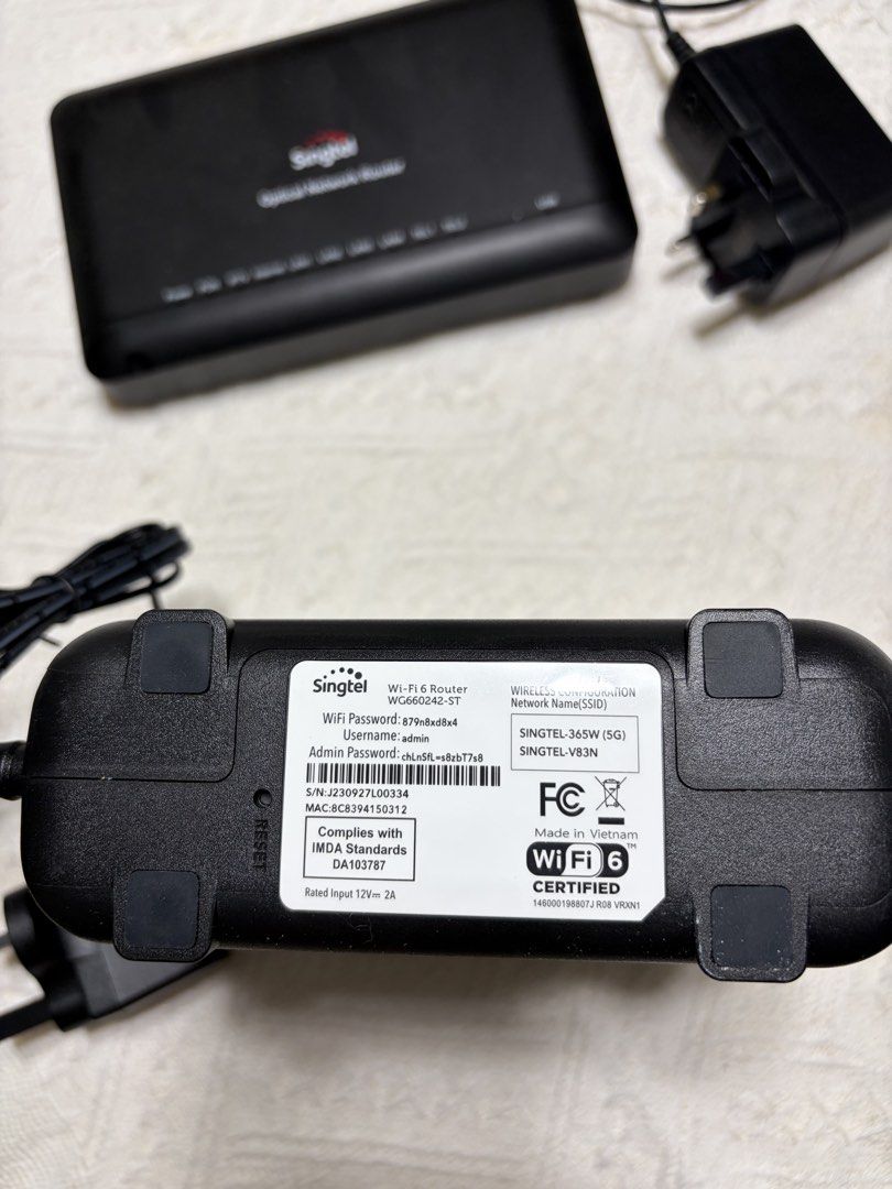 Singtel WiFi 6 Router509243229691586561
