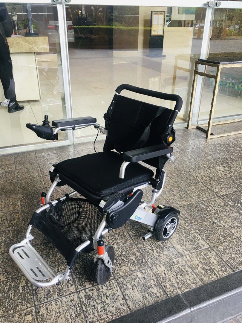 SmartChair Electric Wheelchair - Foldable Mobility Aid (Category: Wheelchairs) located in Quezon City. Submitted by mae_iggy (Listing ID 1449539435, Image 1). Description: - price still negotiable - original price 100,000 - SmartChair electric wheelchair - Foldable design for easy transport - Intuitive joystick controller - Comfortable seat with safety harness - Suitable for indoor and outdoor use - Ready for its next owner.
