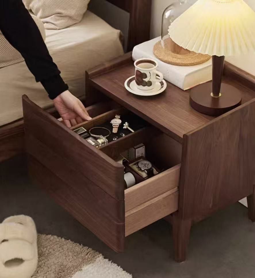 Solid Walnut Bedside Table (Category: Tables & Sets) located in Singapore. Submitted by art_of_living (Listing ID 1449672899, Image 1). Description: Solid Walnut bedside table. leave in guest room and not used all all. let go @ $150. free delivery.