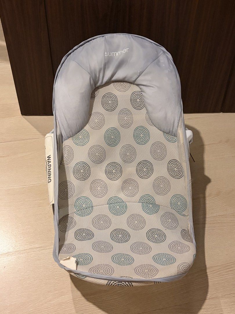 Summer Infant Baby Bather (Category: Bathtub & Bath Accessories) located in Pasig City. Submitted by mommysellerbgc (Listing ID 1449644880, Image 2). Description: - Brand: Summer Infant - Type: Baby Bather - Features: Folds flat for easy storage, soft fabric sling for comfort, mesh bottom for drainage, sturdy plastic base. - Ideal for: Making bath time safe and easy for your baby. - Best for traveling too.