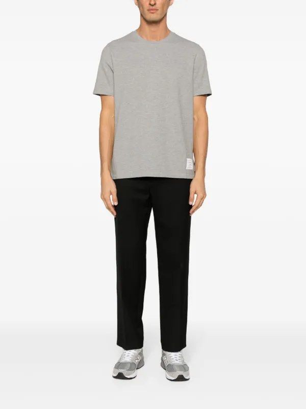 THOM BROWNE Relaxed Side Slit Shirt (Category: Luxury Apparel) located in Cavite. Submitted by second_story_ph (Listing ID 1449674167, Image 1). Description: THOM BROWNE Relaxed Side Slit Shirt Size: 3 Fit Small Dimension: 18” Width / 25.5” Front - 26.5” Back Length Condition: Excellent.