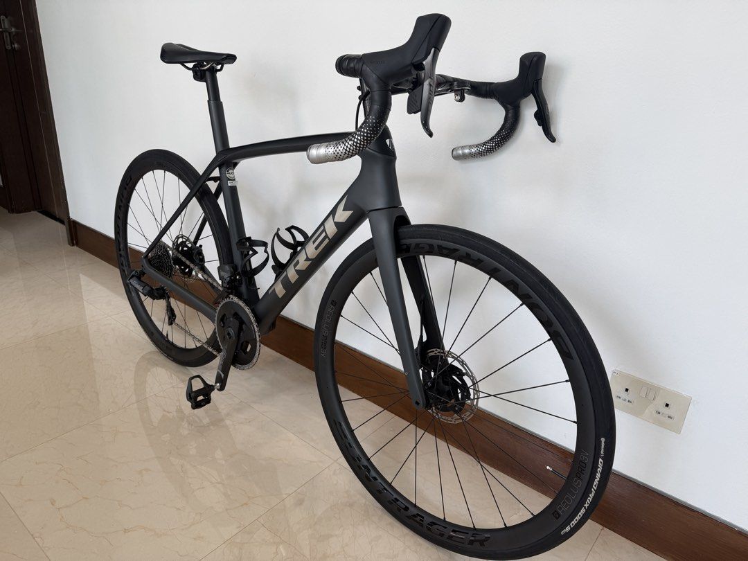 Trek Domane SL 7 sz 54 SRAM Force w/ Powermeter (Category: Bicycles) located in Singapore. Submitted by sailinsonofa (Listing ID 1449554583, Image 2). Description: Great bike as a “step up” from an entry level bike - once you have electronic shifting you’ll never go back. SRAM group set is probably worth over 1k. The black on the rear cassette is the SRAM paint, not dirty grease. - Trek Domane SL 7 Road Bike - Full Carbon Frame & Fork - SRAM Forc