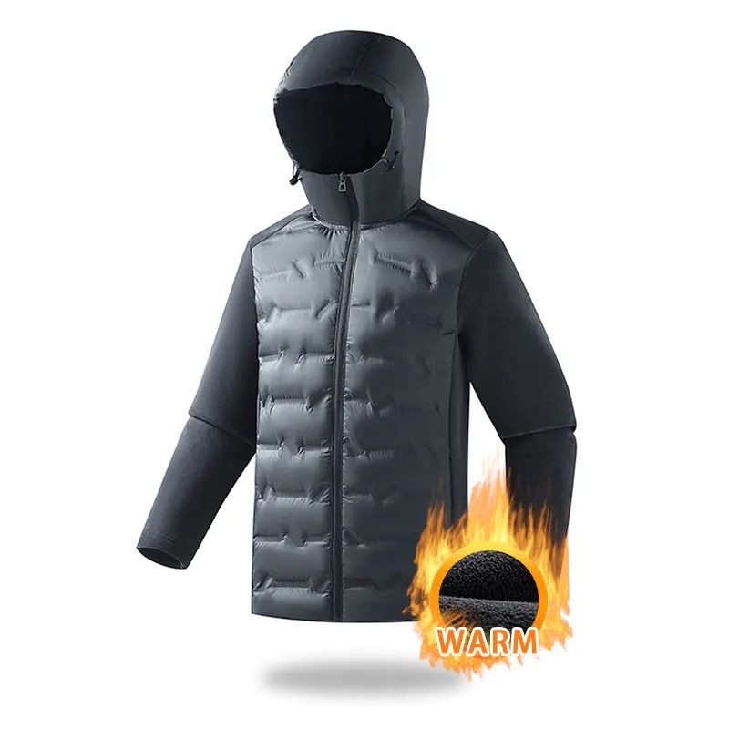 Unisex Thicken Padded Hooded Down Jacket Outdoor Running Sports Splicing Jacket Warm Comfortable Down Sports Jacket Fall Winter （分類：其他運動配件）位於 Hong Kong。 由 alexderive35591 提交（商品編號 1449585980，圖片 3）。簡介： 。