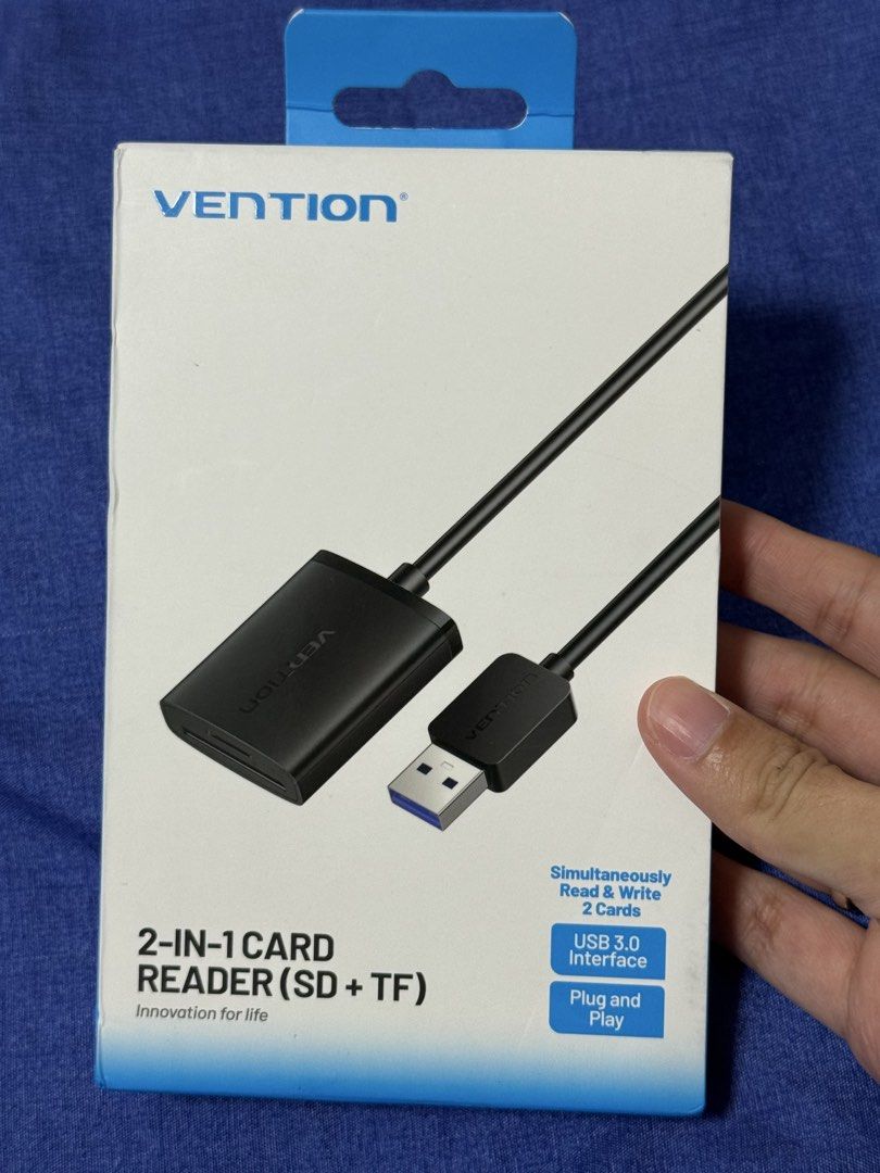 VENTION 2-in-1 SD + TF Card Reader USB 3.0