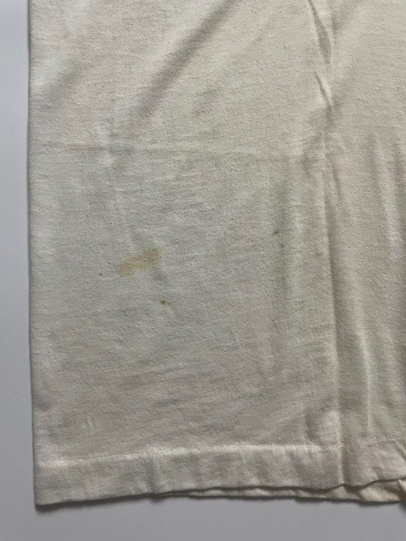 Vintage 70s School Shirt (Category: Tshirts & Polo Shirts ) located in Binan City. Submitted by thriftwavesph (Listing ID 1449594894, Image 3). Description: Size: fits like a long slim small based on measurements. Measures (31L 17.5W). Worn in. Signs of wear, marks/stains/yellowing, holes, around the shirt. (Please see photos attached)..