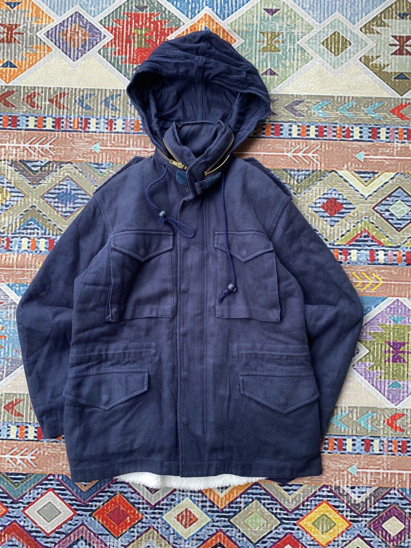 Vintage military style double layered button down jacket (Category: Coats, Jackets and Outerwear) located in Manila. Submitted by sainttheo (Listing ID 1449707442, Image 2). Description: Very good condition, rare piece Dimes: 22 width x 28-30 length.
