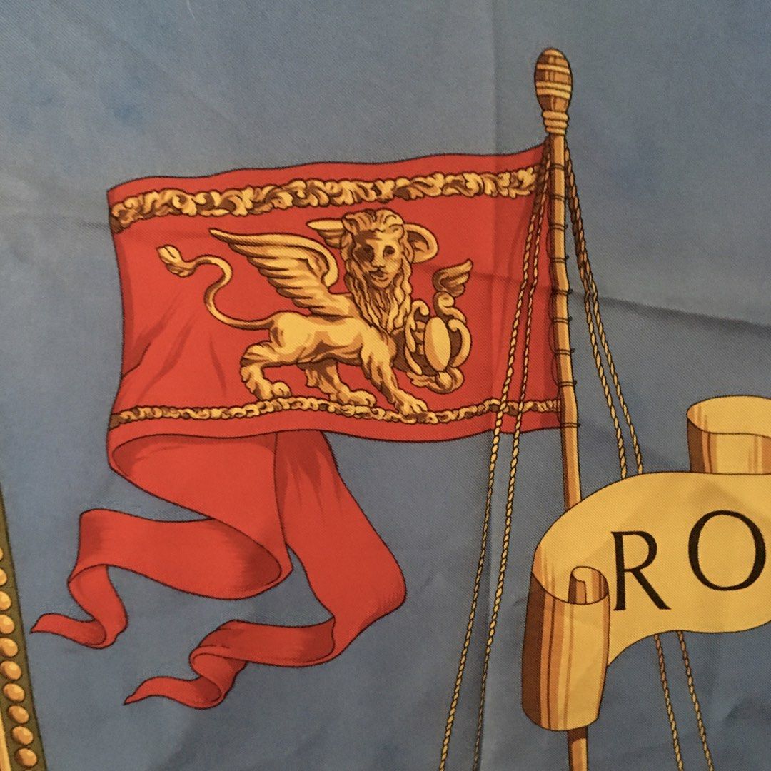 Vintage Roberta Di Camerino Scarf (Category: Luxury Accessories) located in Lapu Lapu. Submitted by pickershub (Listing ID 1449608873, Image 3). Description: Vintage Roberta Di Camerino Scarf 35” x 35.5” VGUC w/ tag Sold “as is” .