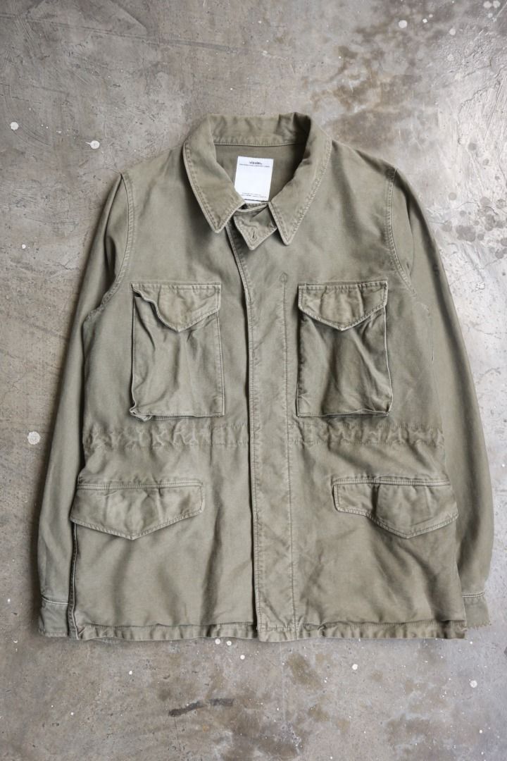Visvim - S/S 16 - Achse JKT(DMGD Chino) (Category: Coats, Jackets and Outerwear) located in Manila. Submitted by graymatter_ (Listing ID 1449679634, Image 1). Description: Visvim - S/S 16 - Achse JKT(DMGD Chino) Tagged Size: 3 Condition: 9.5/10 Material: 100% Cotton Made in: Japan Dimensions Length: 29 Width: 22 Shoulder: 17 Sleeve: 26.5 .