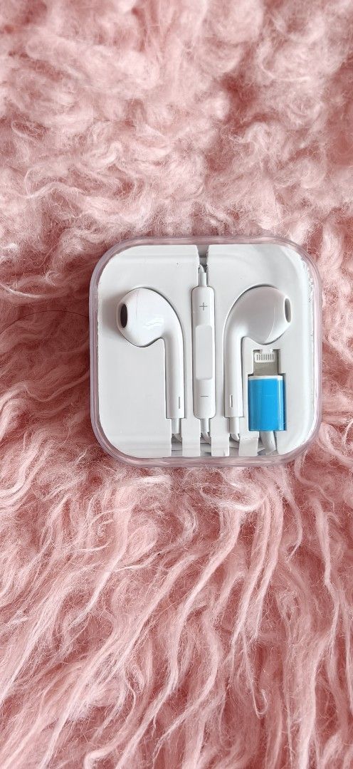 White Earphones with Lightning Connector