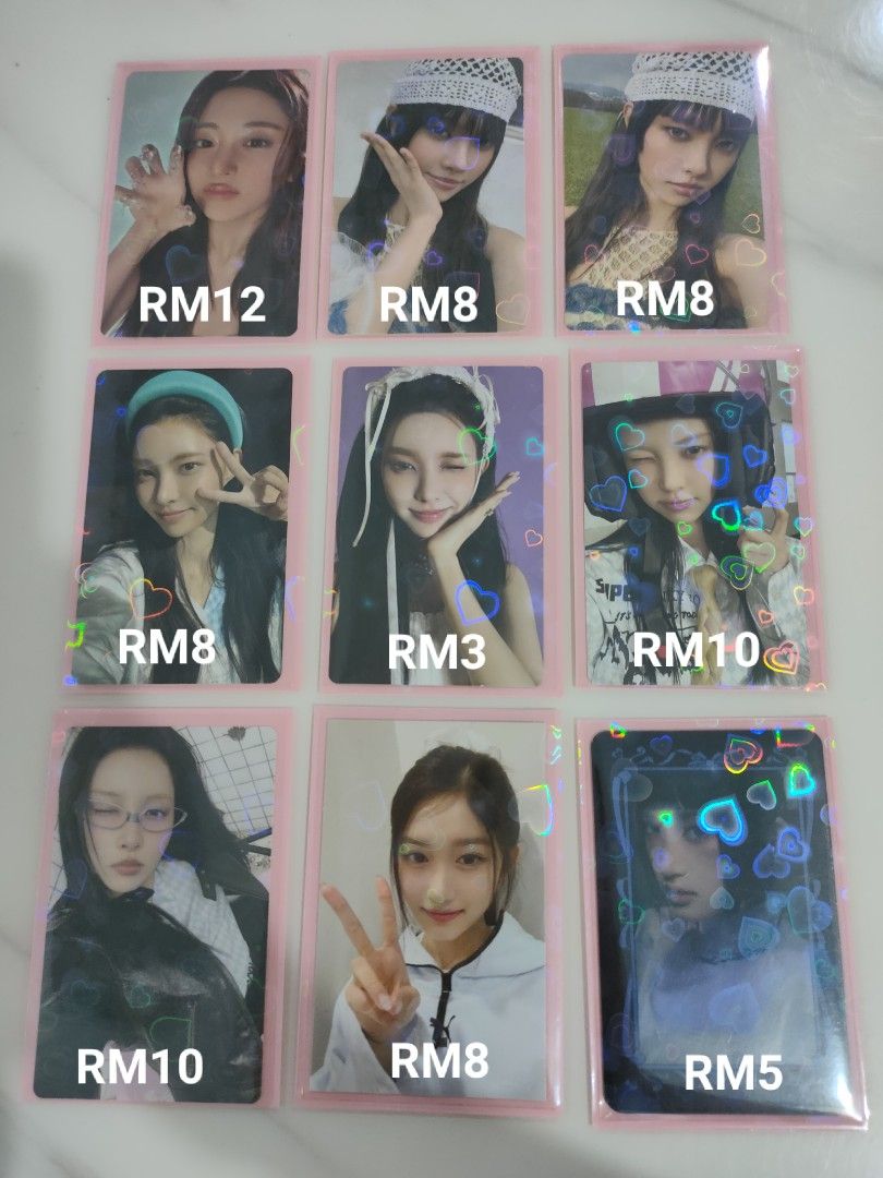 WTS ILLIT, LSRFM & IVE (Category: Others) located in Shah Alam. Submitted by -qay-qay- (Listing ID 1449547422, Image 1). Description: MIX GG PWTS • price in pic • exc postage only • can nego if buy more • RM3 and below must tie with any • will give out freebies • postage will be made the next day after payment is made 🍀💗🌼🦢.