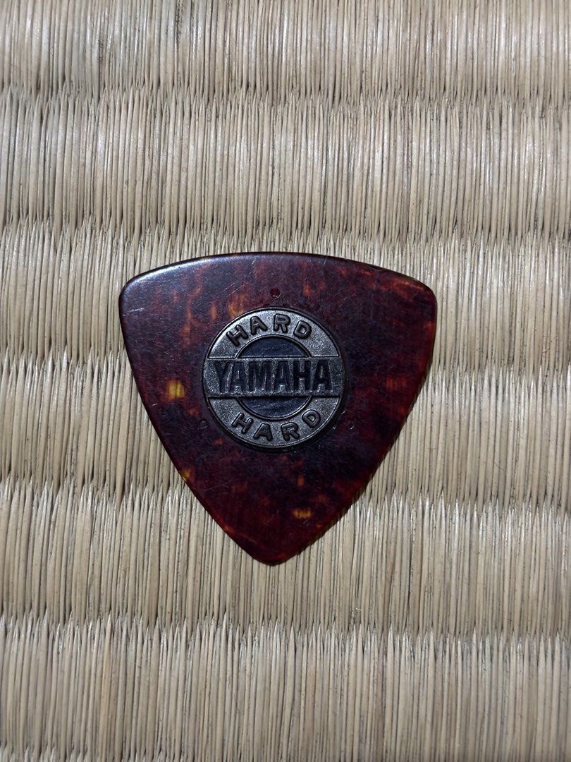 YAMAHA GUITAR PICK HARD TORTOISE SHELL (Category: Musical Instruments) located in Bulacan. Submitted by herbertvintageshop (Listing ID 1449638974, Image 1). Description: Vintage japanese yamaha guitar pick hard Tortoise shell triangular shape 33mm width 32mm height Ultra Rare / hard to come by / from japan See pic to appreciate Courier flash express / lbc express Lalamove same day delivery metro manila Shipping anywhere in the country Mode of pay