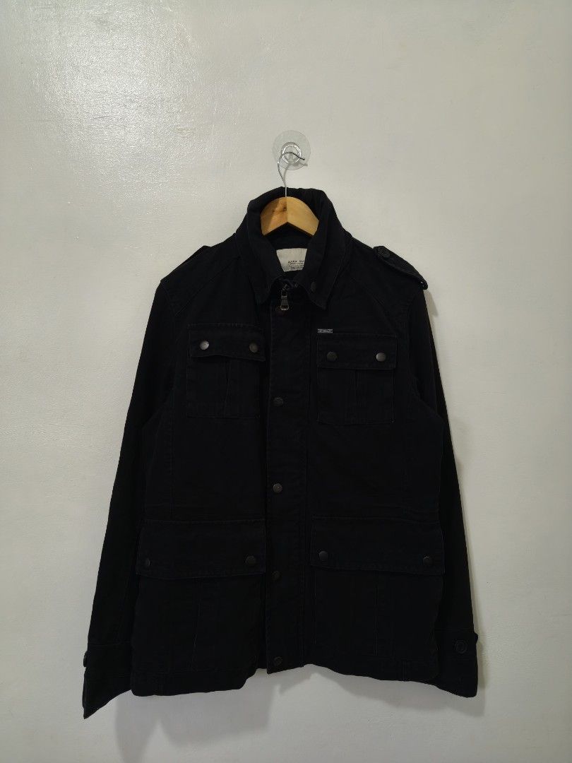 Zara Black Trench Coat Men Large (Category: Coats, Jackets and Outerwear) located in Balanga. Submitted by winterlab_ph (Listing ID 1449671275, Image 3). Description: Code: A316 Width: 21.5 Length: 28.5 Shoulders: 17.5 Sleeves: 26.