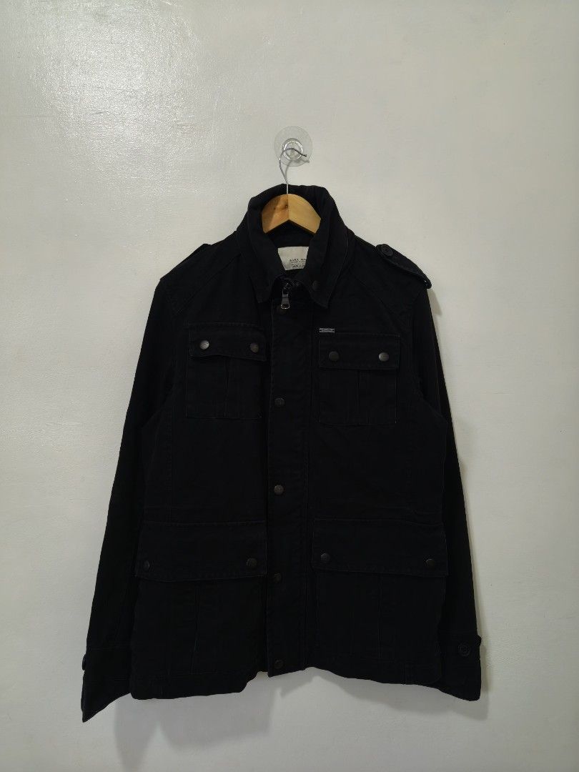 Zara Black Trench Coat Men Large (Category: Coats, Jackets and Outerwear) located in Balanga. Submitted by winterlab_ph (Listing ID 1449671275, Image 1). Description: Code: A316 Width: 21.5 Length: 28.5 Shoulders: 17.5 Sleeves: 26.