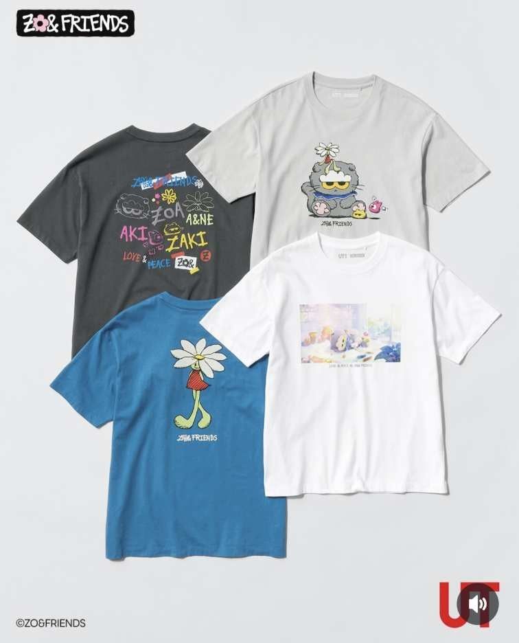 Zo & Friends （分類：T-shirt）位於 Hong Kong。 由 kuromimi98 提交（商品編號 1449660612，圖片 1）。簡介： 每款一件，全部L size，送頭巾，不散賣。 全套4件+頭巾共HK$550 屯門或尖沙咀面交。。