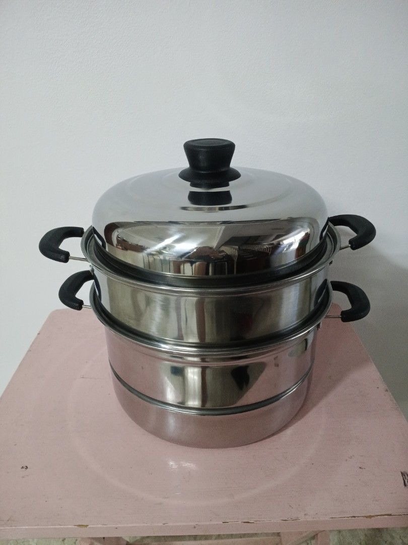 3 tier stainless pot