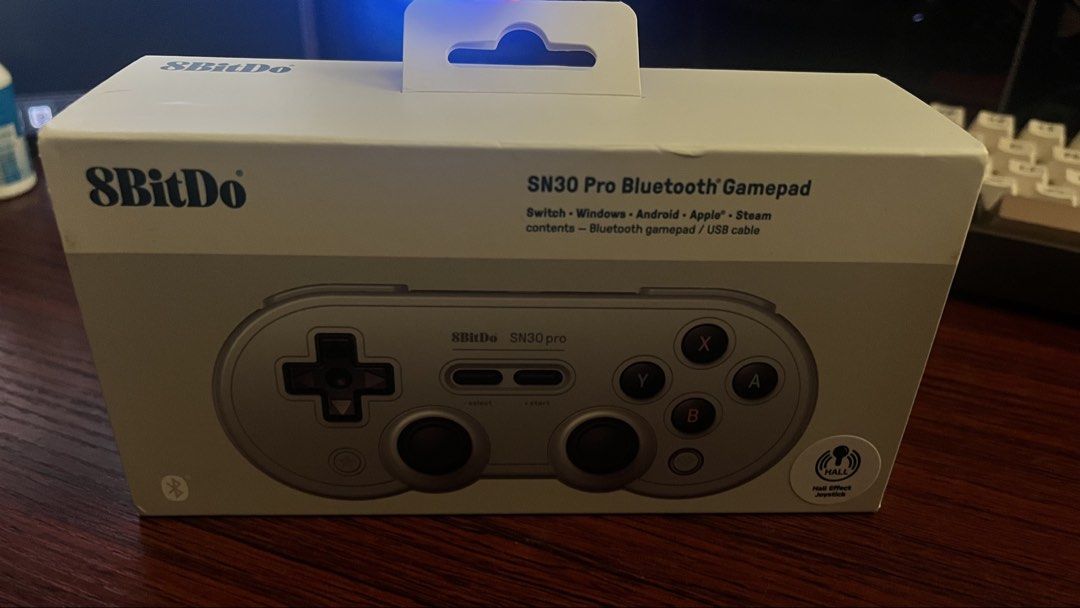 8BitDo SN30 Pro Bluetooth Gamepad (Category: Controllers) located in Mabalacat. Submitted by yuanisalone (Listing ID 1449879356, Image 3). Description: - 8BitDo SN30 Pro Bluetooth Gamepad - Compatible with: Switch, Windows, Android, Apple, Steam - Includes: Bluetooth gamepad - Condition: Tested and working - Perfect for retro or modern gaming RFS: Impulse purchase.