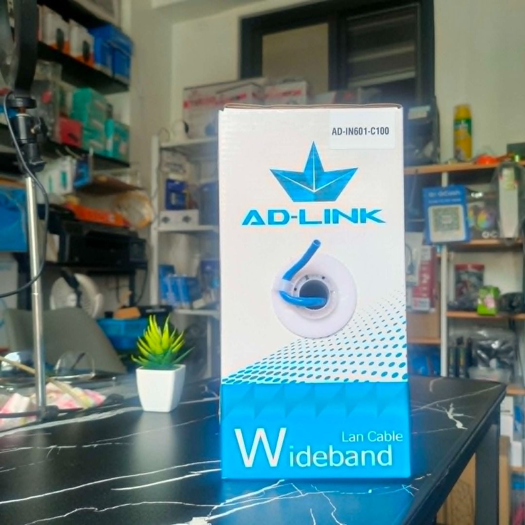 AD-LINK CAT6 UTP LAN Cable 100 Meters (Blue) (Category: Networking) located in Santa Maria. Submitted by victorioustech (Listing ID 1449768835, Image 2). Description: 🌐 Build a reliable network with quality LAN cable! AD-LINK CAT6 UTP LAN Cable 100 Meters (Blue) 💰 PRICE: PHP 690 (Retail) ✅ 100 Meters per Box ✅ CAT6 UTP Network Cable ✅ 4 Twisted Pairs ✅ CCA (Copper Clad Aluminum) Conductor ✅ Durable PVC Jacket ✅ High-Quality Indoor Cable ✅ Ready
