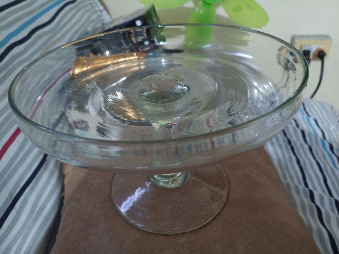 Antique Pedestal Cake/ Fruit Stand (Category: Other Kitchenware & Tableware) located in Paranaque City. Submitted by chachamyeon0715 (Listing ID 1449856181, Image 2). Description: - Antique cake/ fruit stand (not sure if this is from the Princess House Heritage collection) - Beautiful clear glass cake stand - Sturdy pedestal base for stability - Ideal for displaying cakes, desserts, and fruits or as decorative centerpiece - Dimensions: Approx. 9.