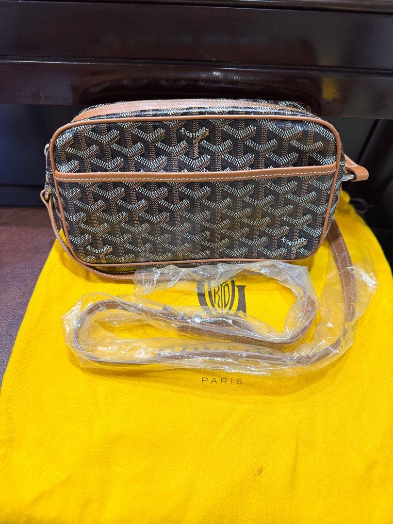 AUTHENTIC Goyard Cap Vert in Tan Crossbody (Category: Luxury Bags & Wallets) located in Quezon City. Submitted by closetofcoco (Listing ID 1449761883, Image 3). Description: GUARANTEED AUTHENTIC PM FOR INQUIRIES NO LOW BALLING.