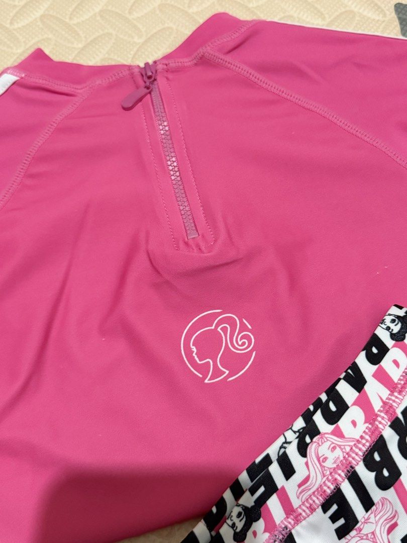 Original Barbie Rash Guard Swimsuit (Category: Babies & Kids Fashion) located in Antipolo. Submitted by ajnewandloved (Listing ID 1449858914, Image 2). Description: Preloved Original Barbie Rash guard Size: 4T • Like new condition • Ilan beses lang nagamit Selling for ₱380 only (LAST PRICE) Original Price: 1k plus Location: Antipolo, Rizal MOP: Gcash MOD: Lalamove or J&T.