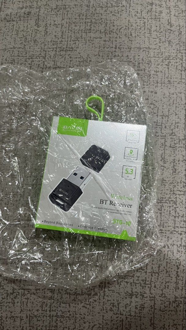 Bavin Wireless Bluetooth 5.3 Music Receiver USB Dongle (Category: Soundbars, Speakers & Amplifiers) located in Las Pinas. Submitted by akbeedc (Listing ID 1449909724, Image 1). Description: - Plug and Play Wireless Bluetooth Receiver - Connects to your Car or Speaker - Latest Bluetooth 5.3 for Clear Audio - No Charging Required - No Driver Installation Needed - Small and Portable Design - Easy Wireless Audio Upgrade Bought it 3 months ago for 320