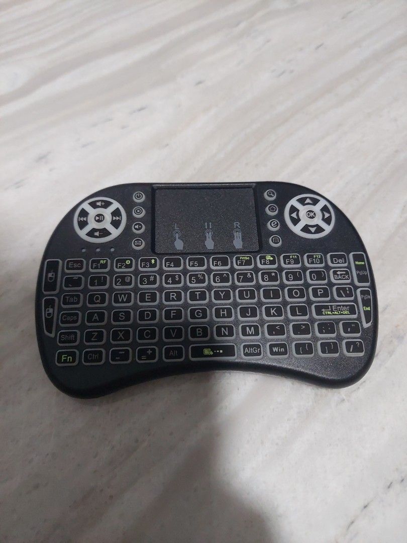 Black Mini Wireless Keyboard with Touchpad510338285951395841