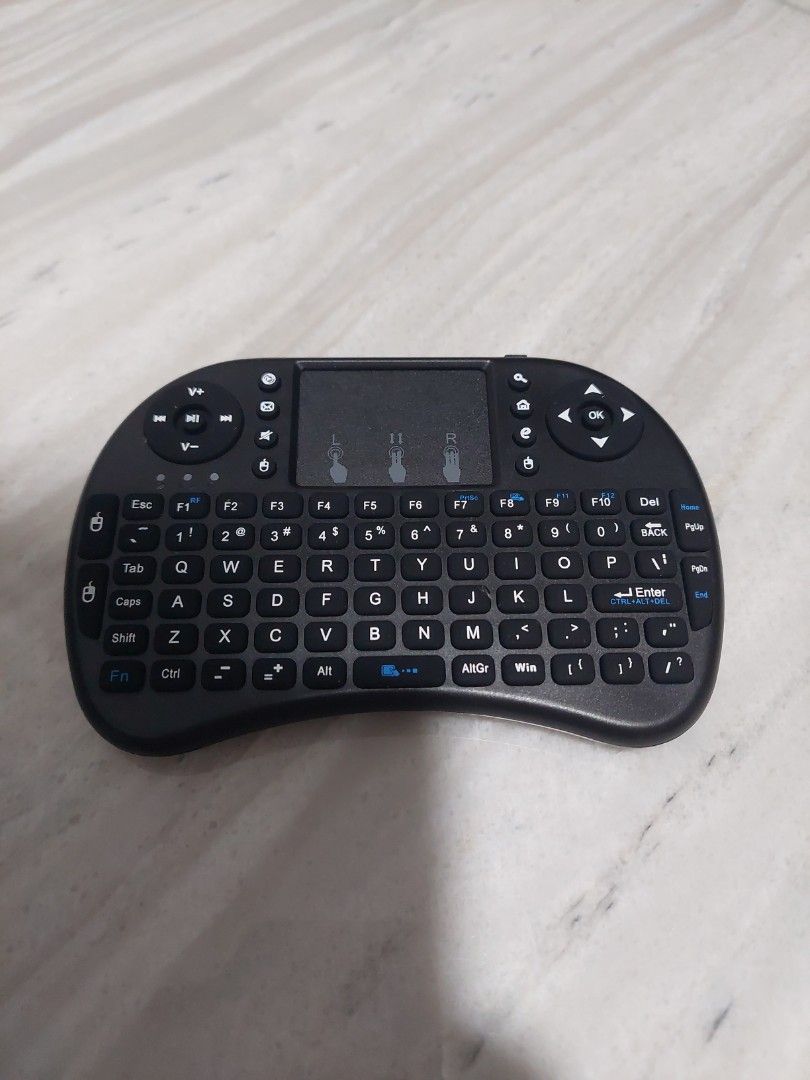 Black Mini Wireless Keyboard with Touchpad510338285951395842