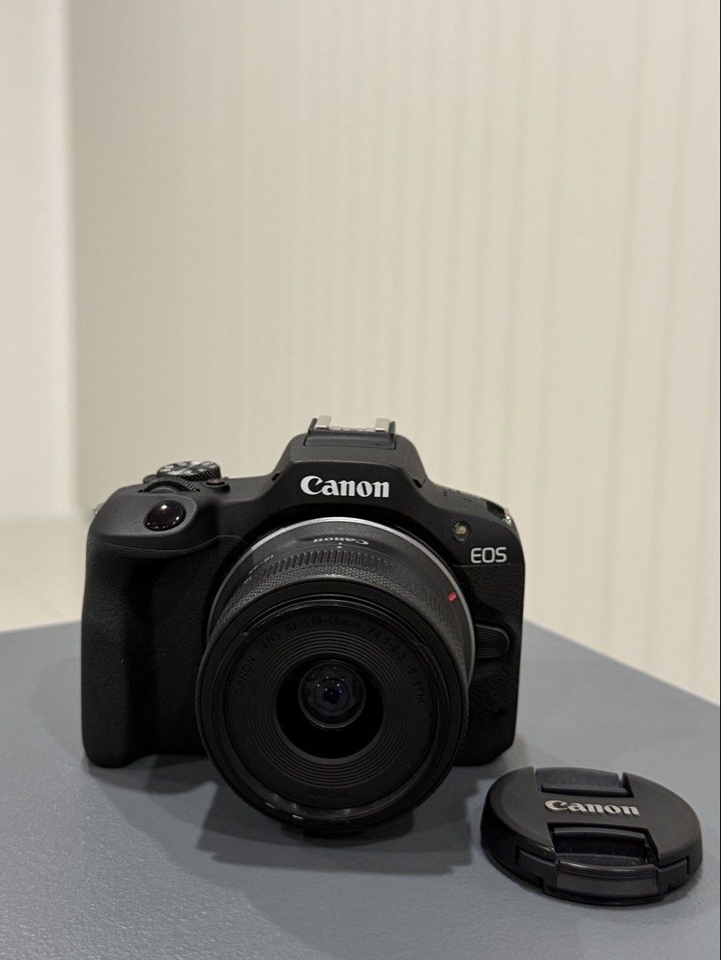 Canon EOS R100 (Category: Other Gadgets) located in Indang. Submitted by pre_lovedbyethel (Listing ID 1449831205, Image 3). Description: ✅ 2 batteries ✅ 2 chargers ✅ camera lens hood ✅ tempered glass, case & strap ✅ Bag Purchased Yr. 2024 RFS: di nagagamit.