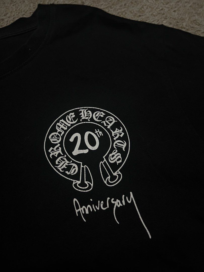 Chrome Hearts 20th anniversary Shirt (Category: Activewear) located in Mexico. Submitted by iseemiyakee. (Listing ID 1449789173, Image 2). Description: Size Large 19.5 width 27.5 length No issue excellent condition .