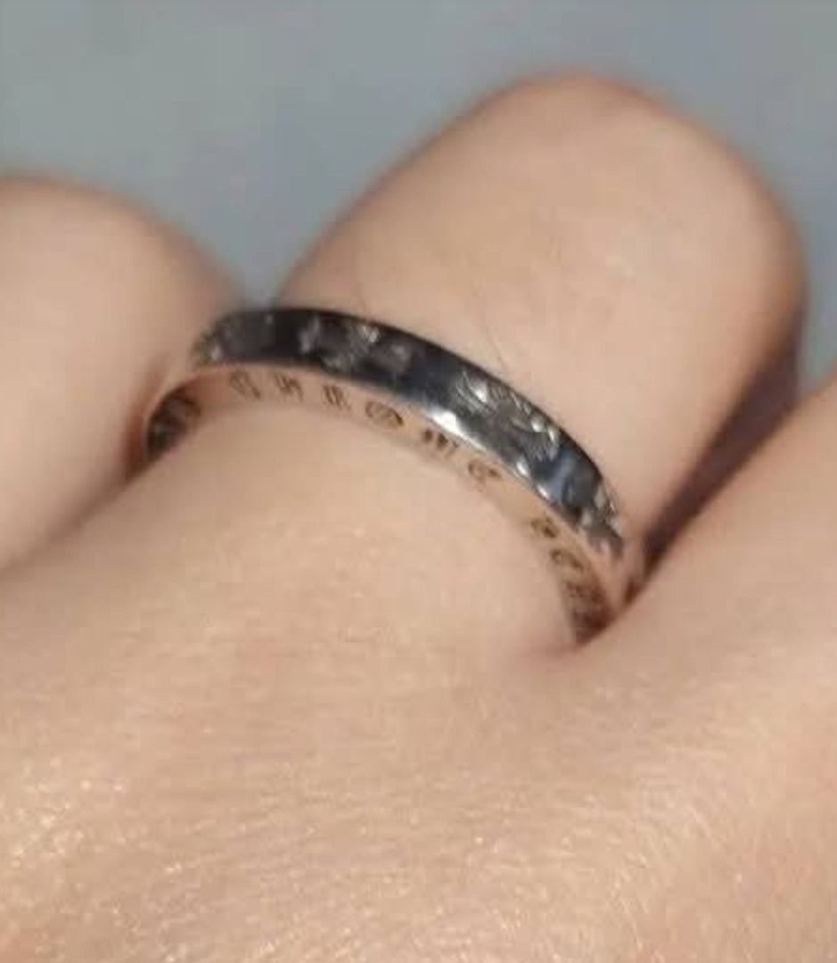 Chrome Hearts Style Silver Ring .925 2001 (Category: Rings) located in Manila. Submitted by thrifty_cool (Listing ID 1449878174, Image 2). Description: - Genuine.925 Sterling Silver ring - Features intricate cross details all around the band - Stamped with.925 and the year 2001 - Classic band style, perfect for stacking or wearing solo -Size 8.