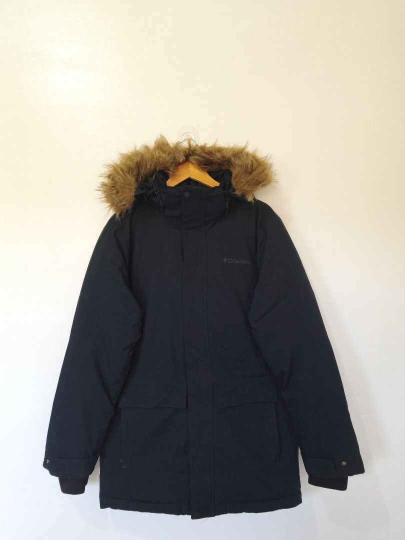 Columbia Black Down Puffer Jacket Men Large (Category: Coats, Jackets and Outerwear) located in Balanga. Submitted by winterlab_ph (Listing ID 1449873746, Image 3). Description: Code: A045 Width: 23.5 Length: 31 Shoulders: 18 Sleeves: 27.5.