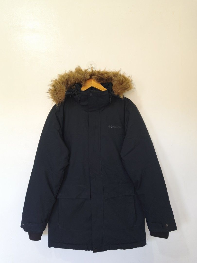 Columbia Black Down Puffer Jacket Men Large (Category: Coats, Jackets and Outerwear) located in Balanga. Submitted by winterlab_ph (Listing ID 1449873746, Image 2). Description: Code: A045 Width: 23.5 Length: 31 Shoulders: 18 Sleeves: 27.5.