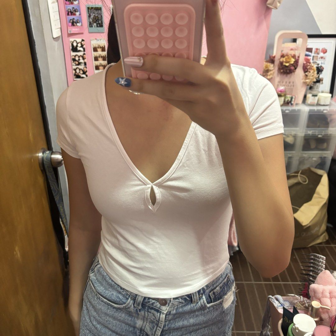 cotton on tops bundle (Category: Shirts) located in Quezon City. Submitted by jagermasterrr (Listing ID 1449847855, Image 3). Description: - white, pink, blue - worn twice - BUNDLE ALREADY .