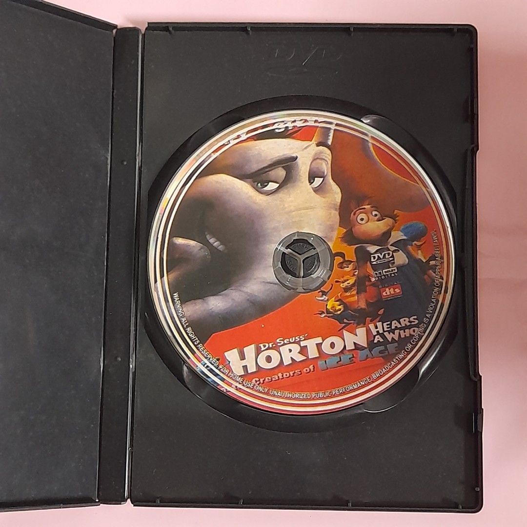 Dr. Seuss Horton Hears a Who! Widescreen Edition DVD (Category: CDs & DVDs) located in Dasmarinas. Submitted by pb_declutters (Listing ID 1449801897, Image 2). Description: ✨ WELCOME! PLEASE READ BEFORE MAKING AN OFFER: 📌 Availability: All items listed are AVAILABLE unless marked as sold or deleted. No need to ask "Is this available?" 📍 Location: San Agustin II, Dasmariñas City, Cavite 💵 Payment: GCash Only (Strictly Payment First) 🛵 Shipping