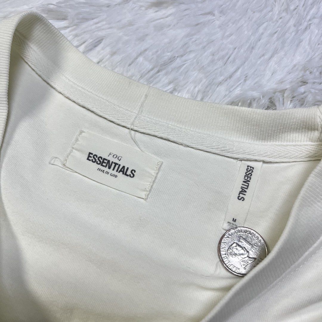 ESSENTIALS (Category: Tshirts & Polo Shirts ) located in Manila. Submitted by bagayanagi11491 (Listing ID 1449752081, Image 3). Description: EXCELLENT CONDITION SIZE: large to XL (23x28) Issue: nonee Pang alis mo bossing.