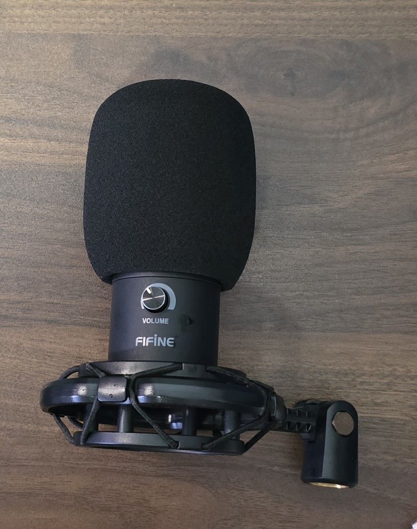 FIFINE USB Condenser Microphone with Shock Mount