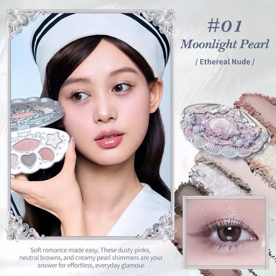 Flower Knows Shell’s Jewel Eyeshadow Palette (Category: Makeup) located in Quezon City. Submitted by beaxcoreene. (Listing ID 1449806502, Image 3). Description: Shade : #01 Moonlight Pearl MOD: Lalamove / JNT MOP: Gcash Location: Quezon City, North Caloocan - 100% authentic flower knows - brand new and sealed - never been used/swatched - price is fixed! - pm me for more details and pics.